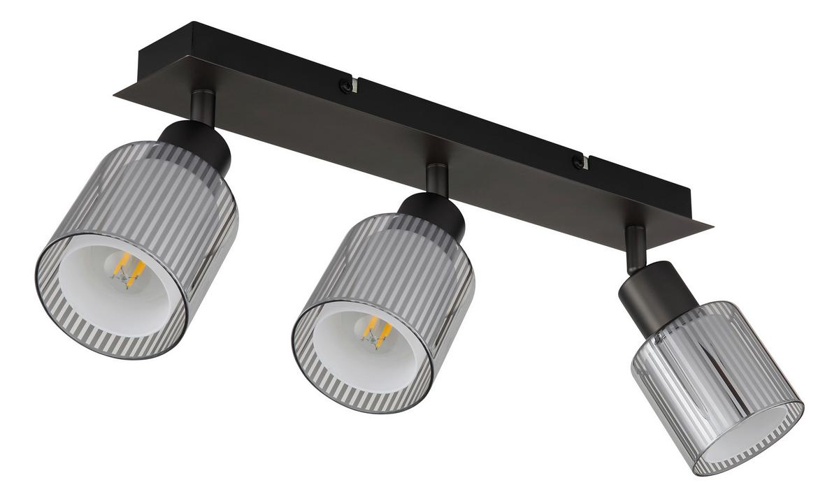 Proiector Villegas - alb/negru cromat, Basics, sticlă/metal (41/8/18,6cm) - Globo