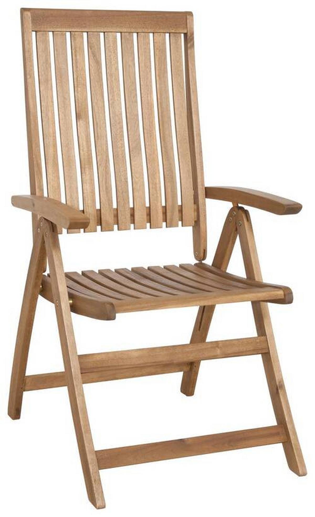 Gartensessel klappbar Paleros Echtholz Akazie - Akaziefarben, KONVENTIONELL, Holz (60/113/70cm) - Siena Garden