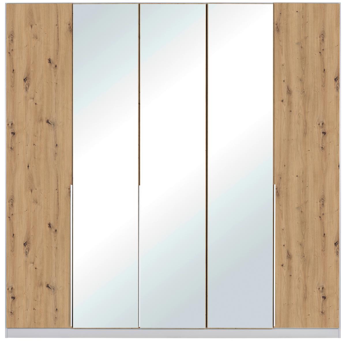 DULAP USI ROTATIVE ALABAMA - argintiu/gri deschis, Modern, material pe bază de lemn (226/229/54cm)