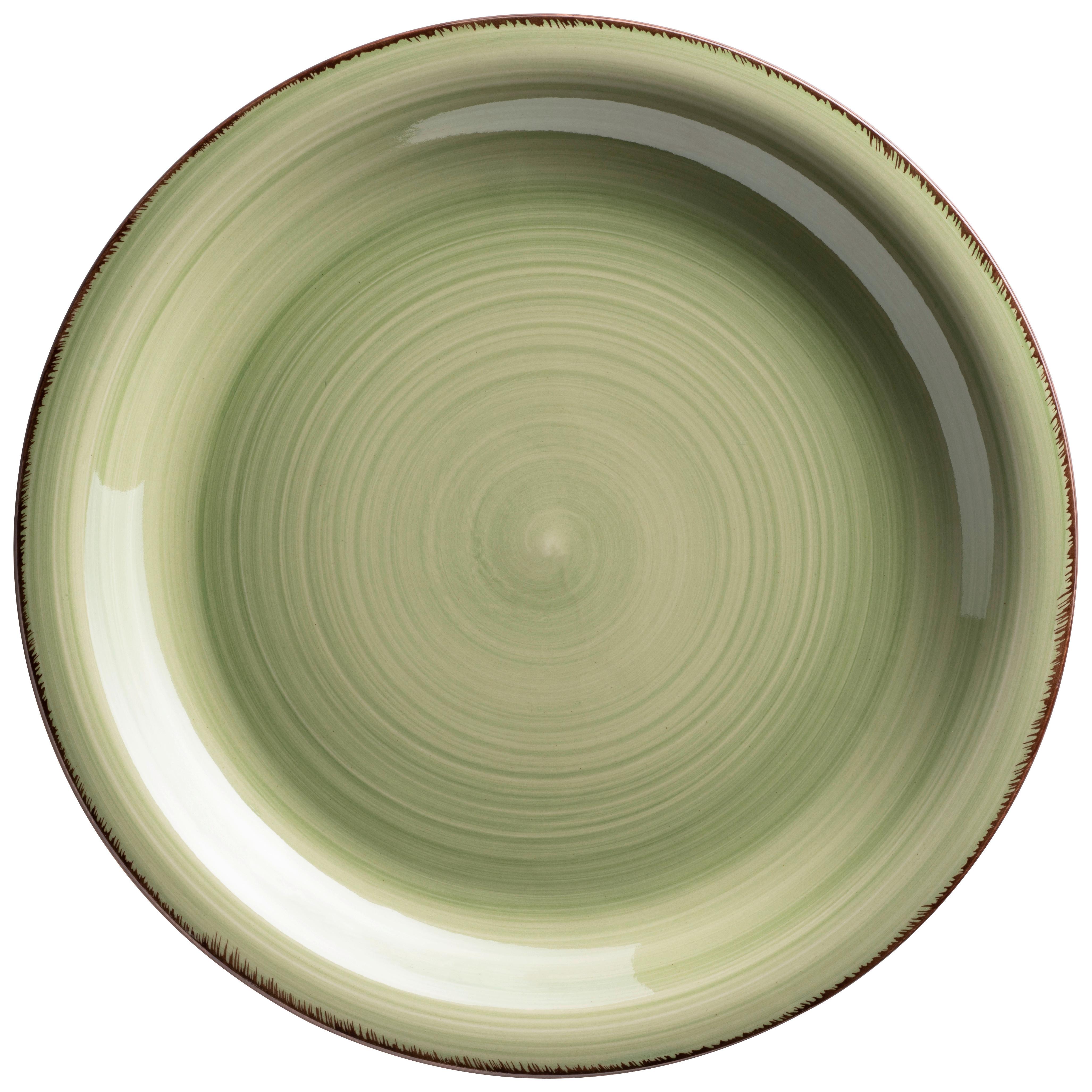 Tafelservice Lumaca aus Steingut, 12-teilig - Grün, Basics, Keramik - Mäser