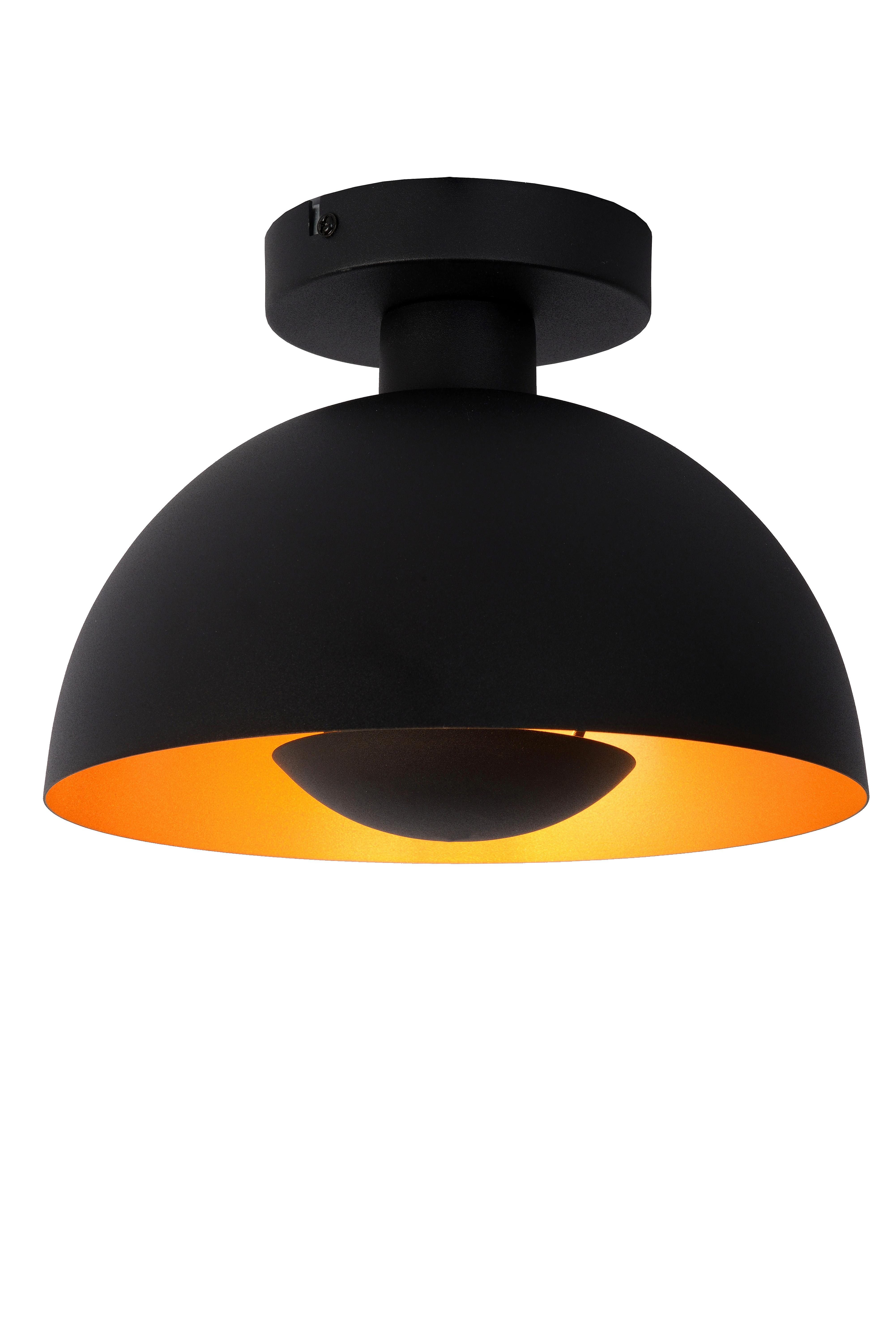 LAMPA SUFITOWA 45196/01/30 SIEMON - kolor mosiężny/czarny, Konventionell, metal (25/19cm) - Lucide
