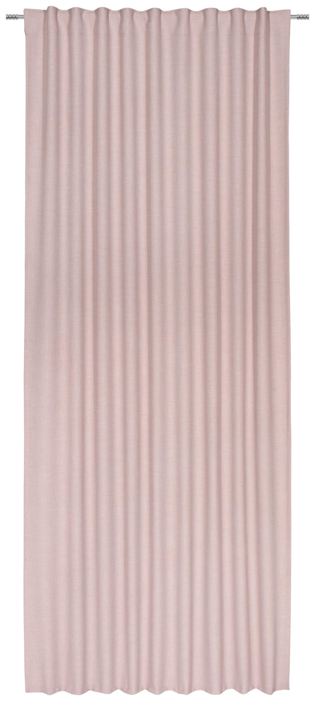 Fertigvorhang Leo in Rosa ca. 135x255cm - Rosa, Textil (135/255cm) - Premium Living