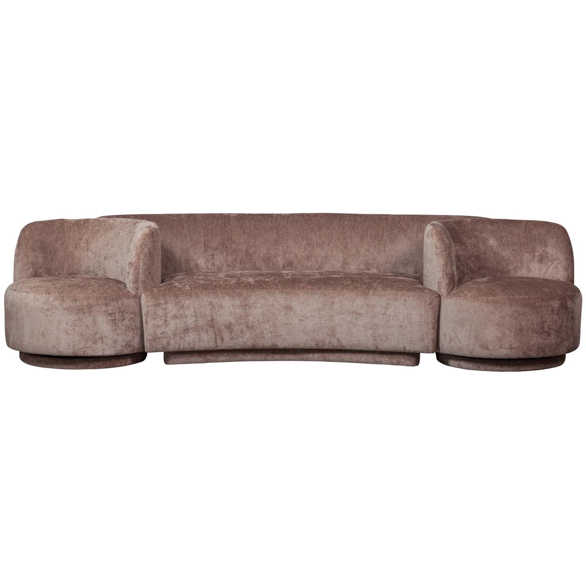 Bigsofa Popular Taupe B: 290 cm - Taupe, Design, Textil (290/72/97cm) - Livetastic