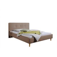 Polsterbett Slade Hellbraun ca. 140x200 cm - Hellbraun/Naturfarben, MODERN, Holz/Textil (140/200cm) - Livetastic