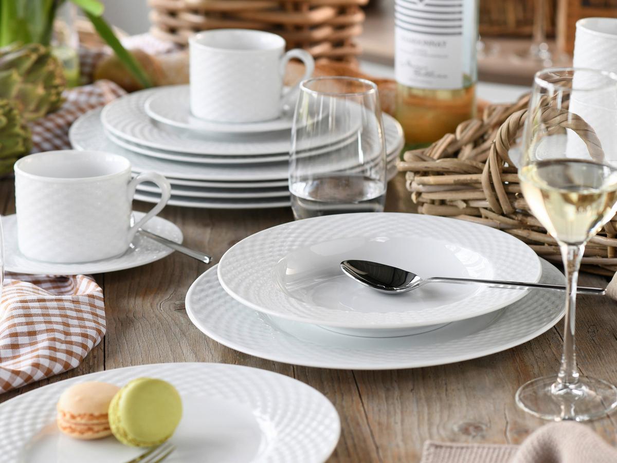 Kombinirani Servis Polo, 30-Delni - bela, Basics, keramika - Creatable