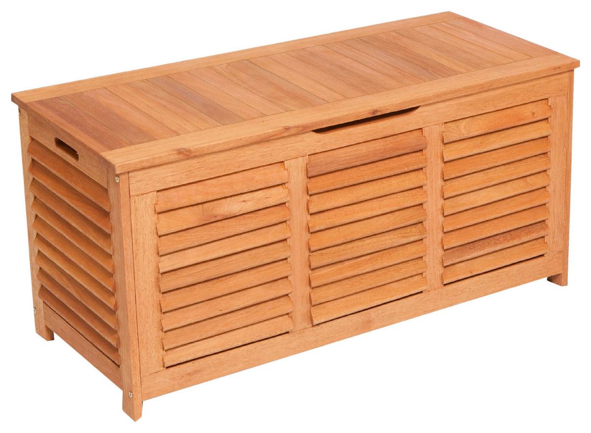Kissenbox aus Eukalyptus, natur - Naturfarben, KONVENTIONELL, Holz (123/62/54cm) - Gardenson