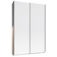 SZAFA PRZESUWNA/PODWIESZ.DRZWI FAST - czarny/biały, Konventionell, materiał drewnopochodny/metal (125/196/38cm) - Boxxx