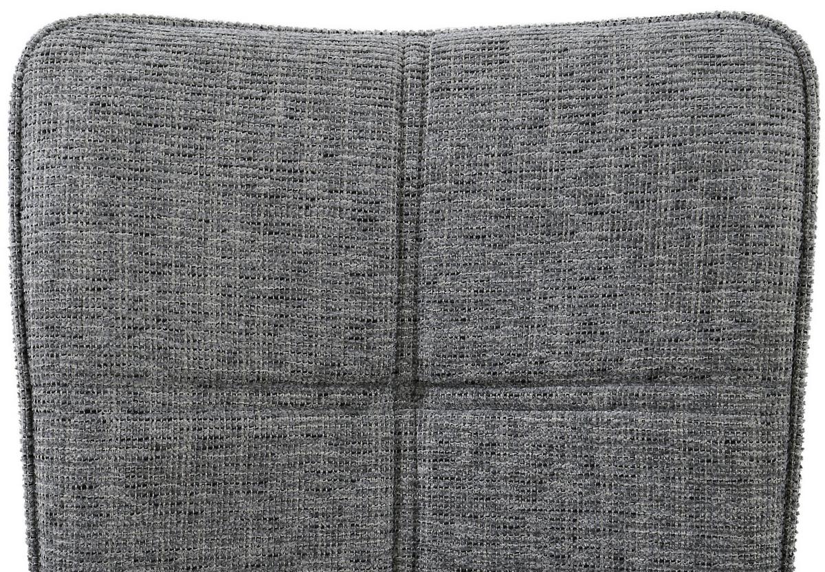 KRZESŁO Z PODŁOKIETNIKAMI OLAF  -EXKLUSIV- - czarny/szary, Design, metal/tkanina (66/90,5/66cm) - Carryhome