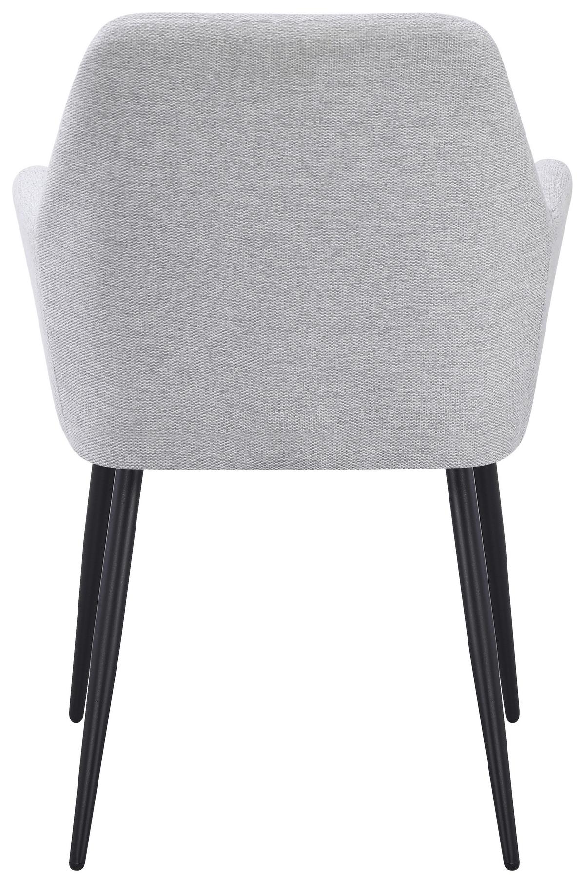 Naslanjač Joe Ii, Svetlo Siva - črna/svetlo siva, Konvencionalno, kovina/tekstil (58/86/61cm)