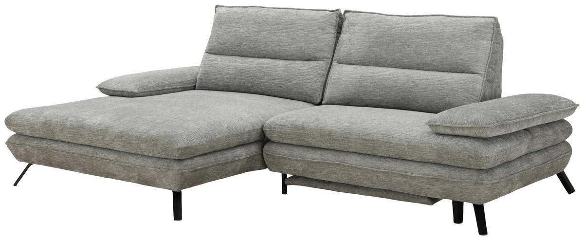 Kutna Garnitura Castello - siva/crna, Moderno, drvo/metal (110/174/97/276cm) - Mömax