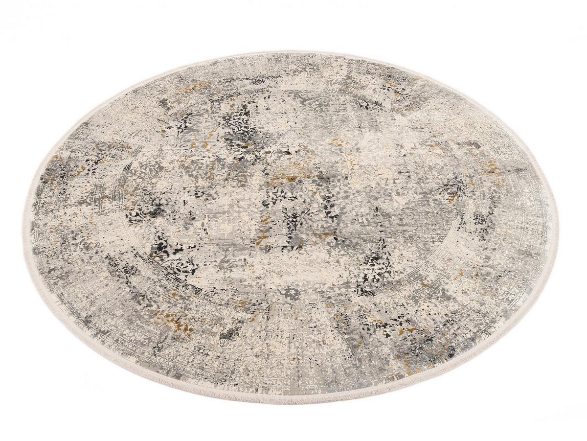 Webteppich Avignon Multicolor Ø ca. 240cm - Dunkelgrau/Hellgrau, Design, Textil (240cm) - Dieter Knoll