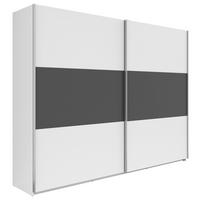 Dulap Cu Uși Culisante Saturn - alb/grafit, Konventionell, material pe bază de lemn (270/210/59cm) - Modern Living