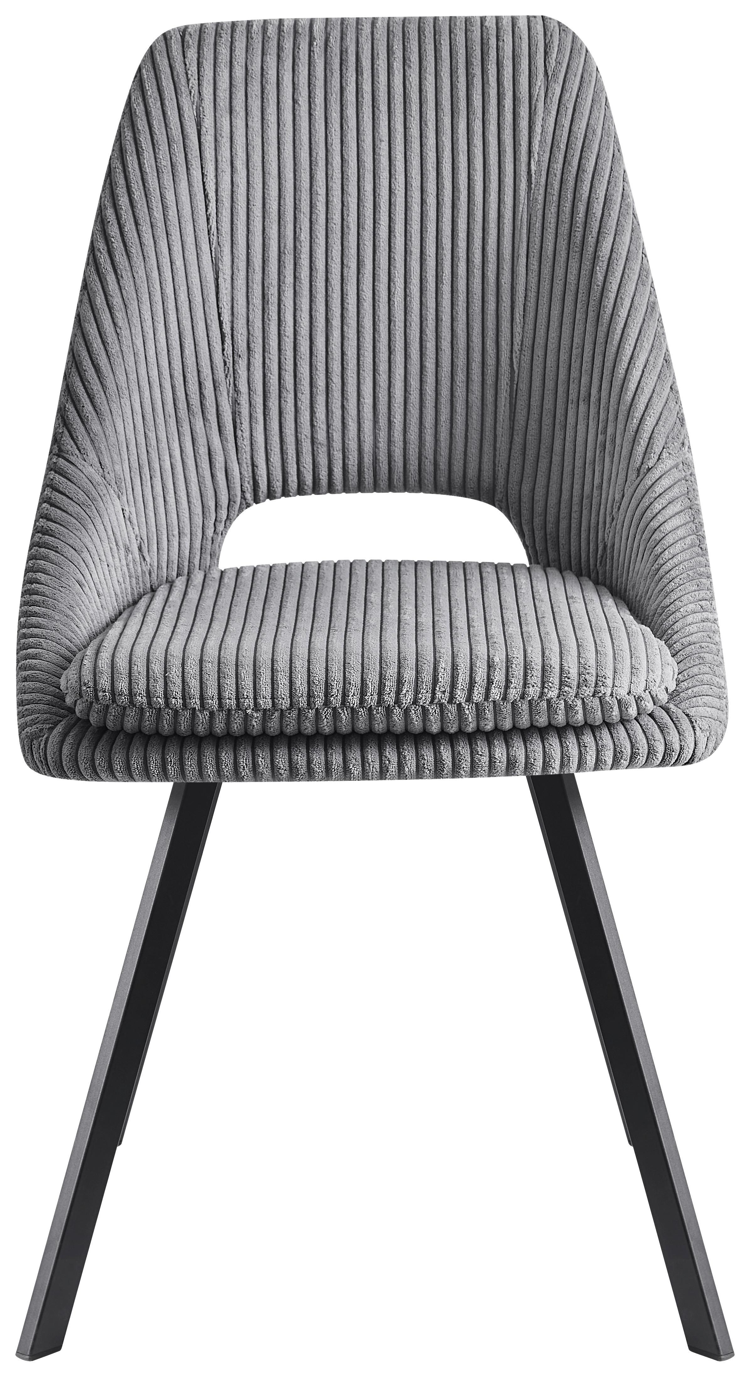 KRZESŁO FLAVIO  -EXKLUSIV- - czarny/szary, Design, metal/tkanina (48/85/56cm) - Carryhome