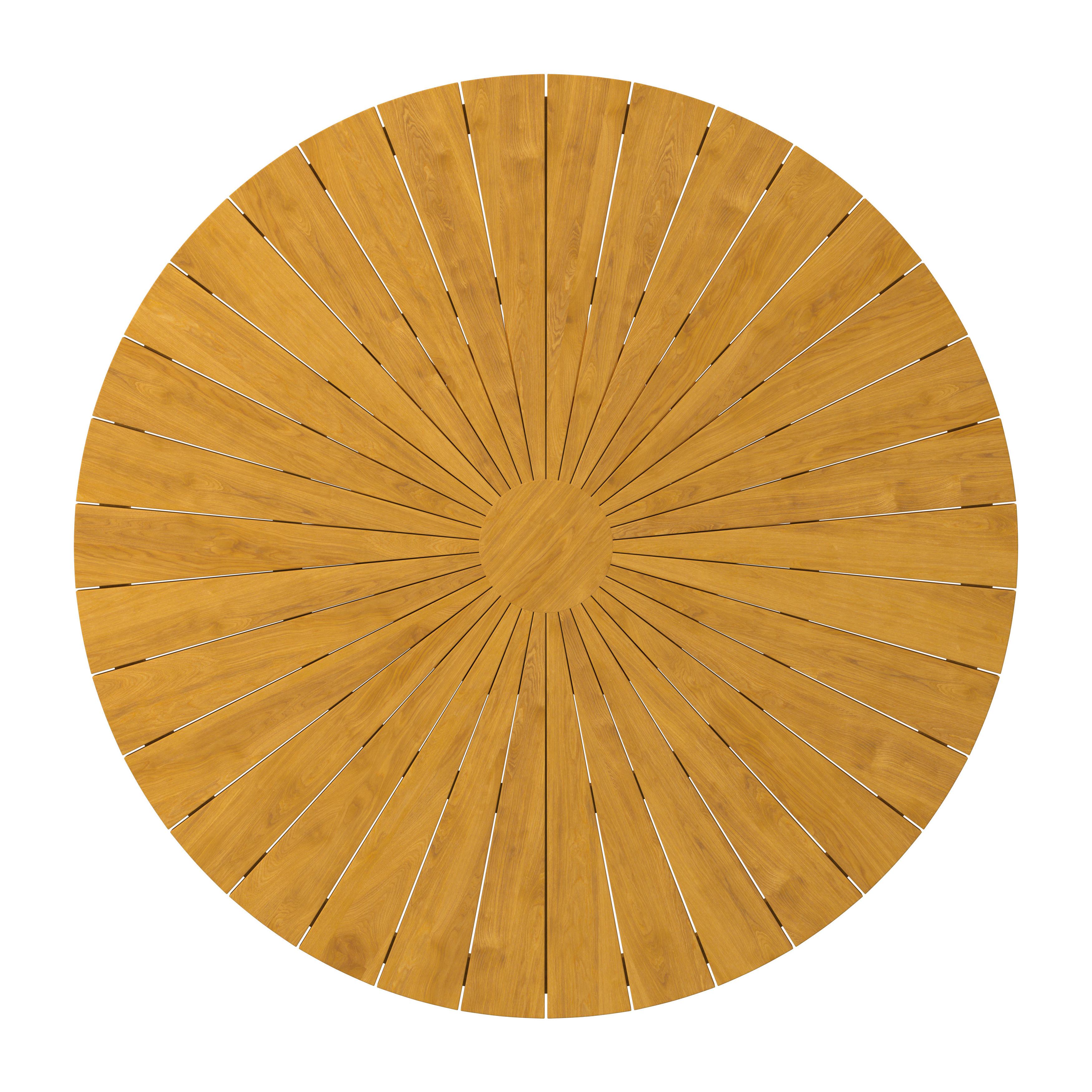 UTEBORD SANJA - teakfärg, Modern, trä (140/76cm) - Bessagi Garden