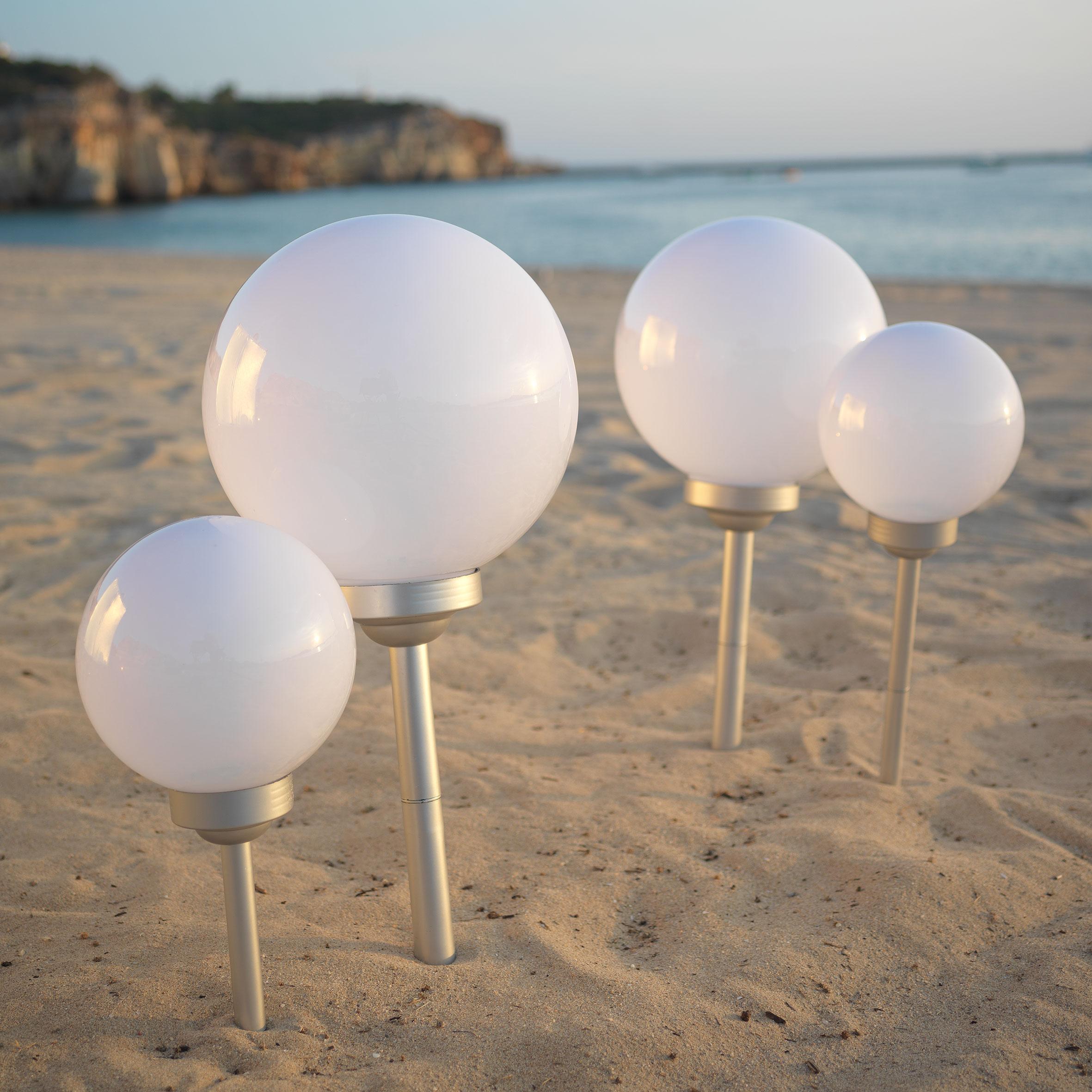 Solarleuchte Adrian max. 0,06 Watt - Weiß, Kunststoff (20/66cm) - Mömax modern living