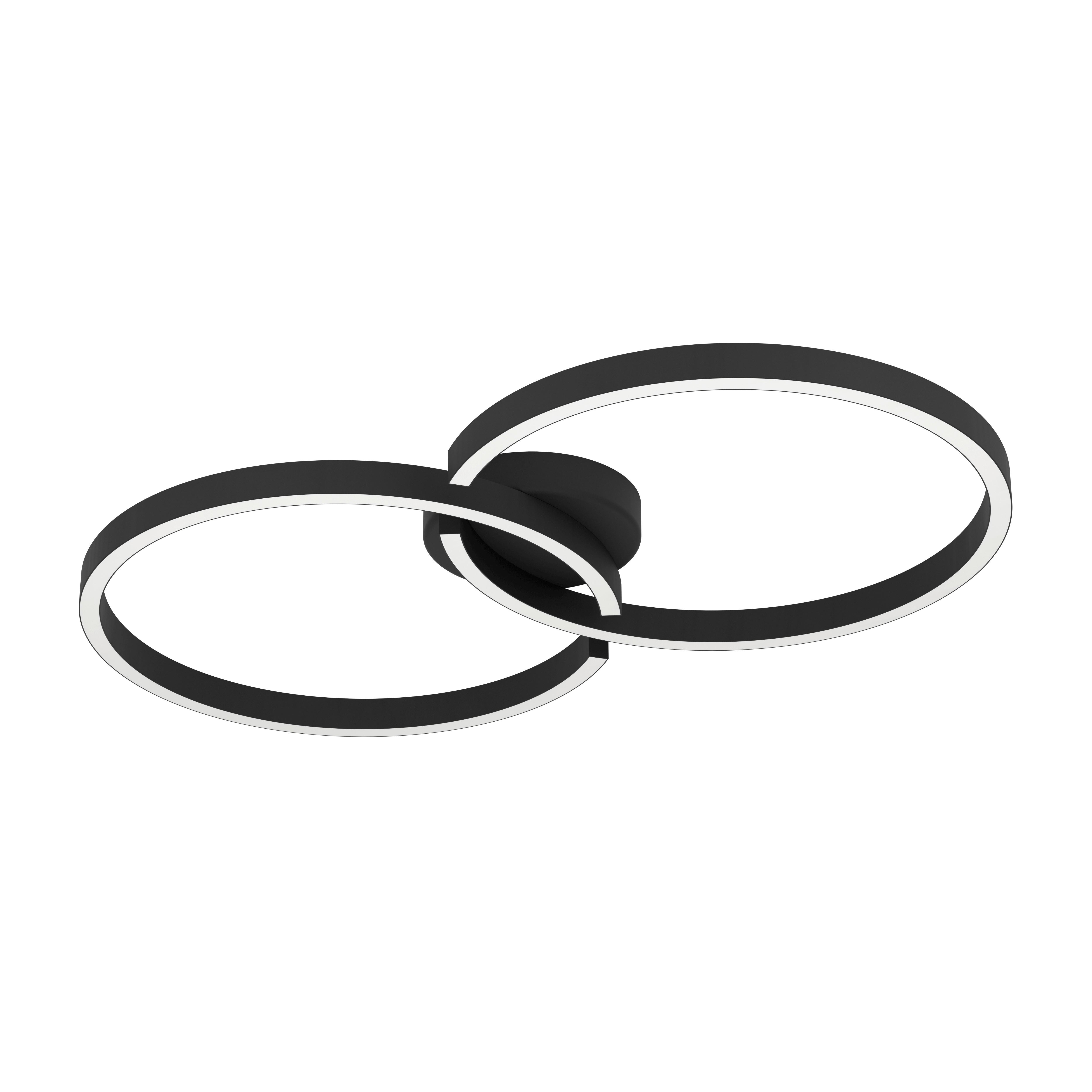 LAMPA SUFITOWA LED 900955 AMANDOLO - czarny/biały, Design, tworzywo sztuczne/metal (38/67,50cm) - Eglo