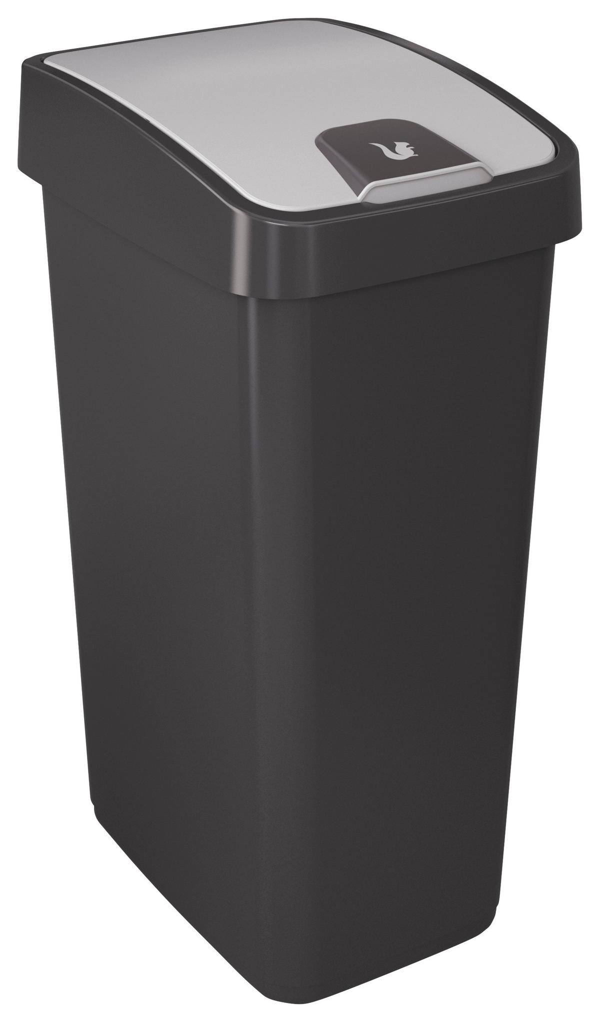 Pubelă Arne - gri, plastic (40/30/61,5cm) - Modern Living