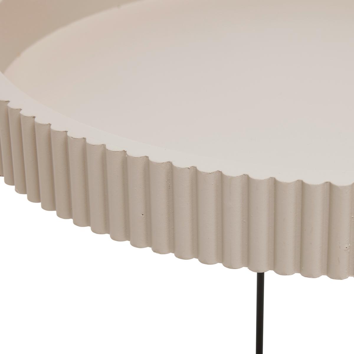 Kisasztal Ronja - fekete/homok, Modern, faalapú anyag/fém (36,5/36,5/37.5cm) - Mömax