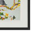 Aquarellbild Birdy II 46x56 cm - Multicolor/Schwarz, MODERN, Glas/Holz (46/56/3cm) - MÖMAX modern living
