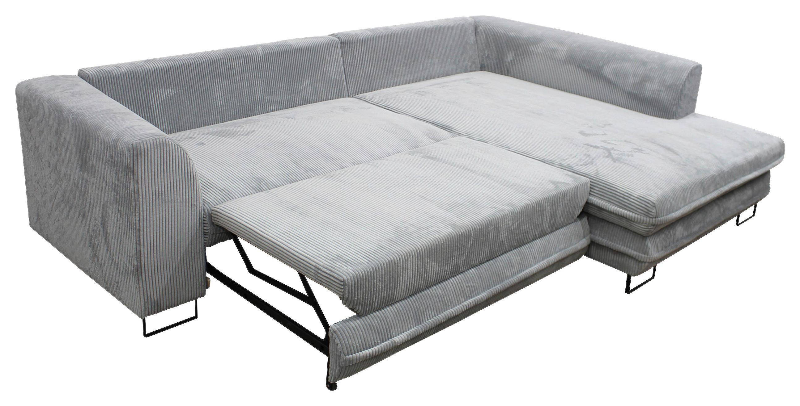 Colțar GUSTO - RIGHT - negru/gri, Trend, metal/textil (283/69-84/186cm) - Mömax