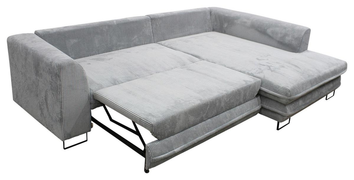 Colțar GUSTO - RIGHT - negru/gri, Trend, metal/textil (283/69-84/186cm) - Mömax
