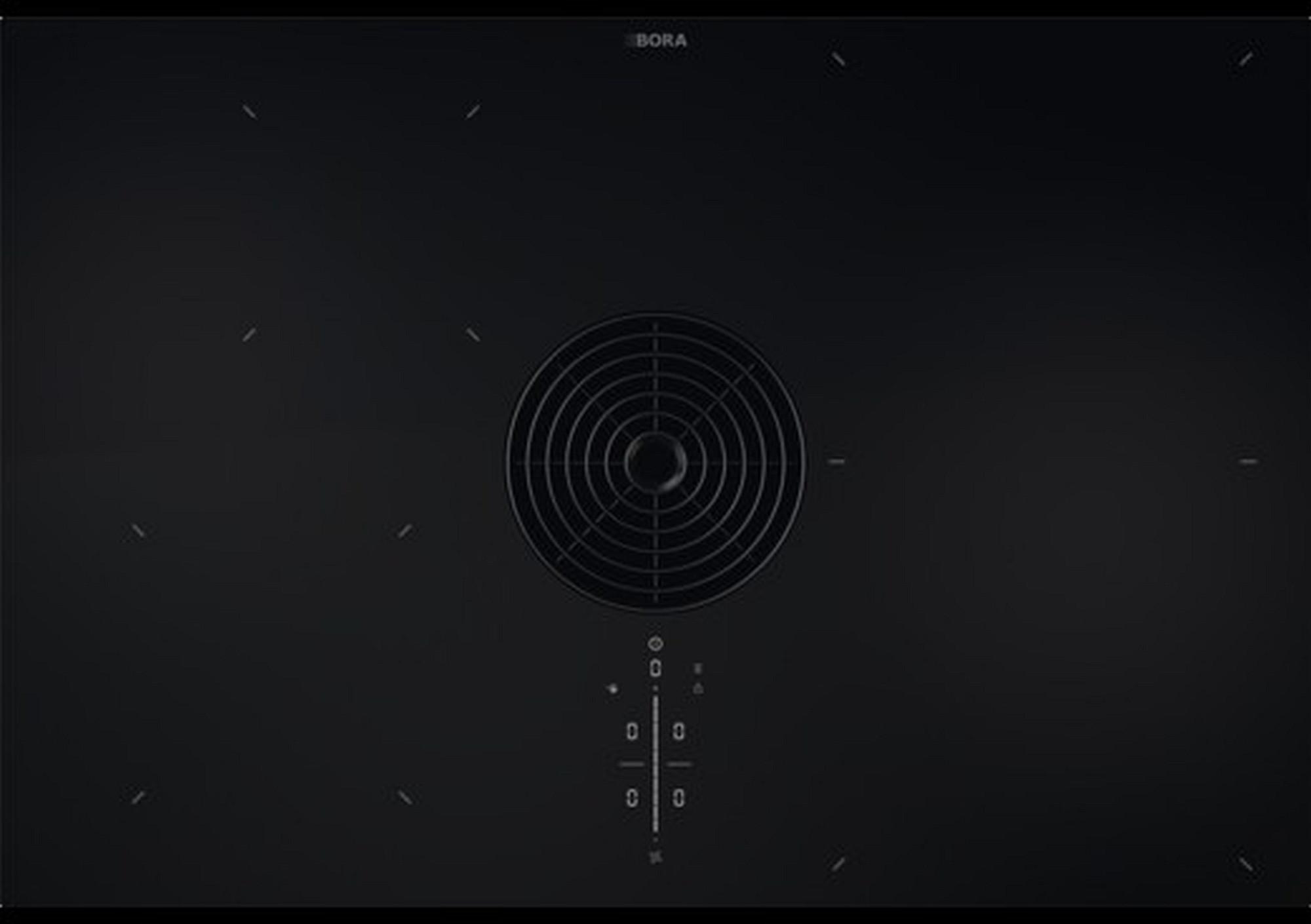 Kochfeld-Dunstabzug-Kombi Purmu Schwarz - Schwarz, MODERN, Glas (76/19,9/51,5cm) - Bora
