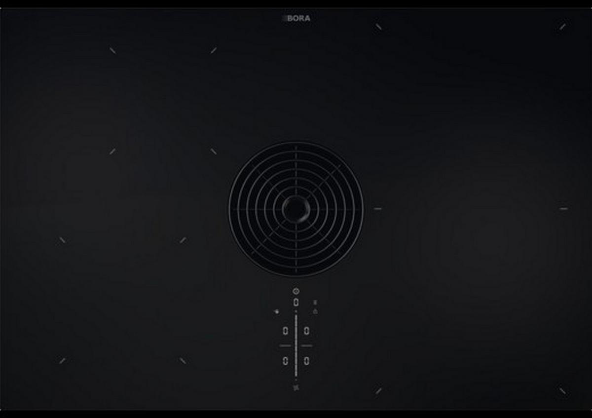 Kochfeld-Dunstabzug-Kombi Purmu Schwarz - Schwarz, MODERN, Glas (76/19,9/51,5cm) - Bora