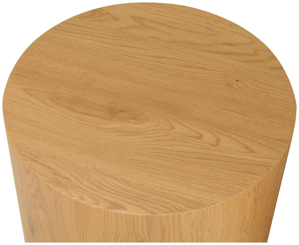ZESTAW STOLIKÓW BOCZNYCH LISBETH - kolor dębowy, Design, materiał drewnopochodny (38-48/38-48/32-38cm) - Carryhome