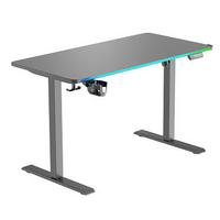 Gamingtisch Jack Schwarz ca. 120x70-115x60cm - Schwarz, MODERN, Holzwerkstoff/Kunststoff (120/70-115/60cm) - Mömax