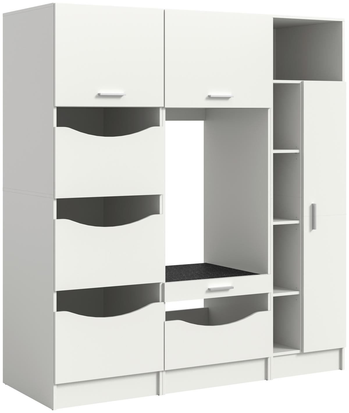 Omara Za Pralni Stroj Free, Bela - bela, Basics, leseni material (166/195/68cm) - MID.YOU