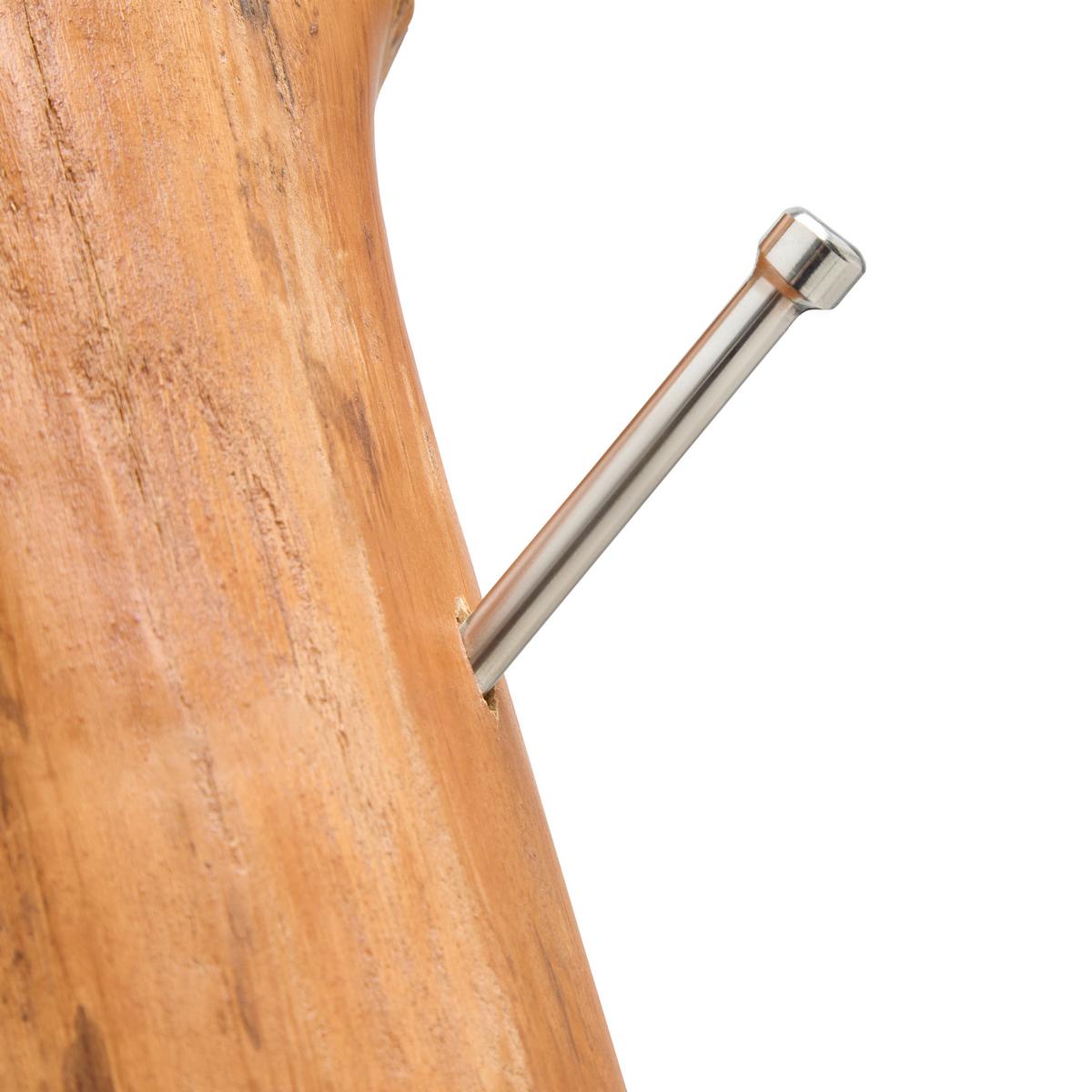 Kleiderständer in Teakfarben - Teakfarben, Lifestyle, Holz (32/180/32cm) - Premium Living