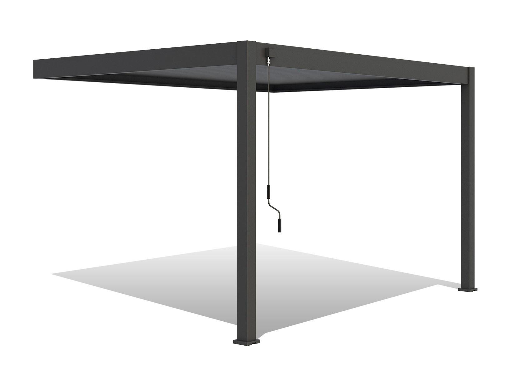 Pavillon Deluxe ca. 400x255x300 cm Anthrazit - Anthrazit, Basics, Metall (400/255/300cm) - WEIDE