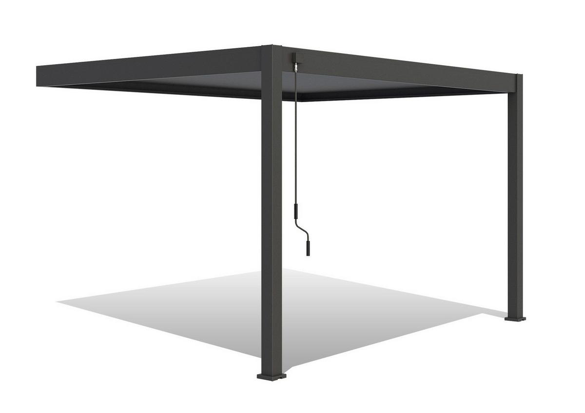 PERGOLA DELUXE 3X4M ANTHRAZIT - Anthrazit, Basics, Metall (400/255/300cm) - Gardenson