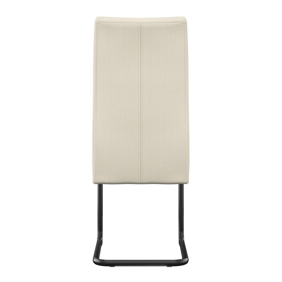Stolica Anne - crna/krem, Konvencionalno, metal/tekstil (44/96/57cm) - Best Price