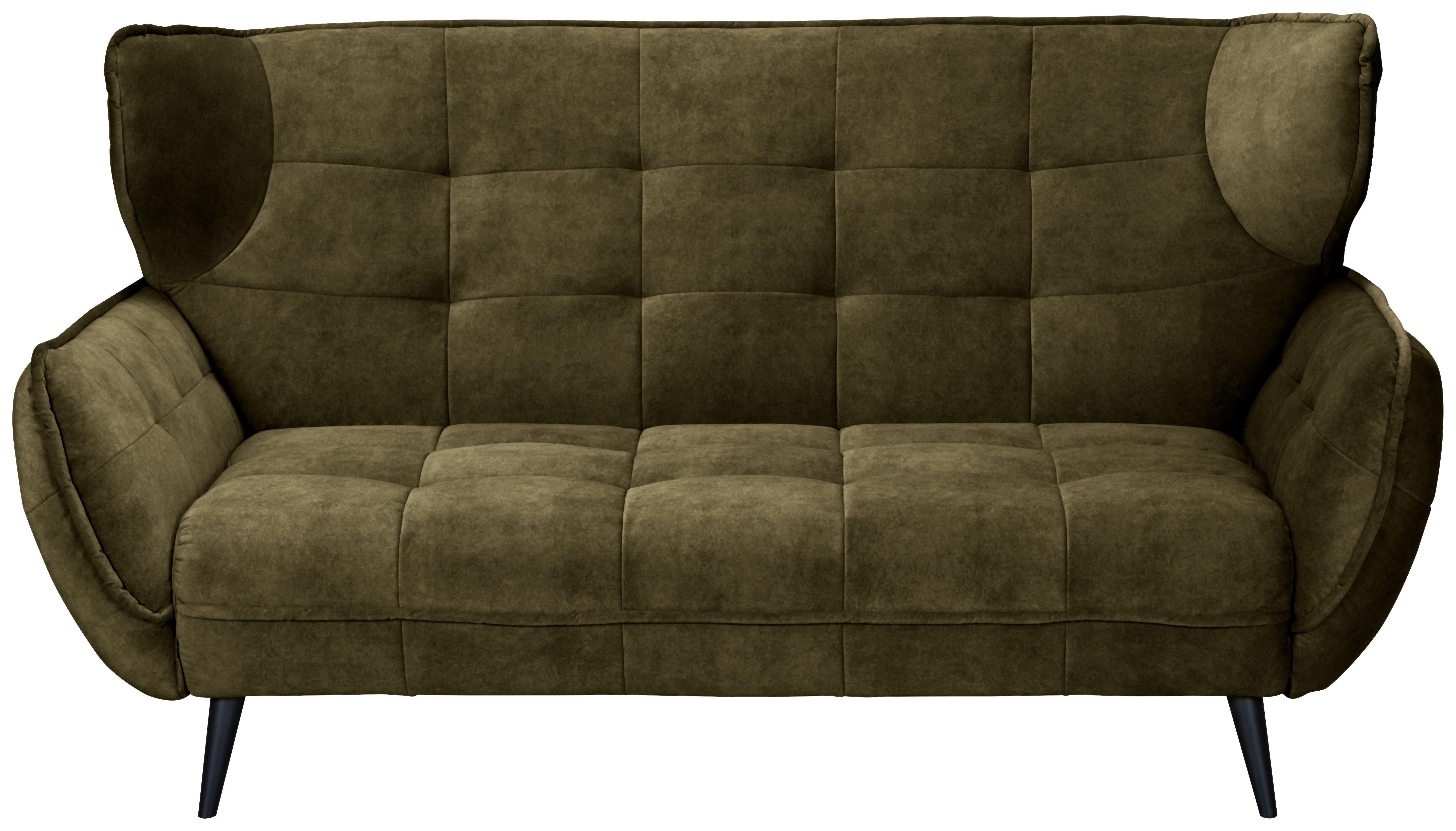 Kétszemélyes Kanapé Ariana - olívazöld, Modern, textil (191/105/98cm)