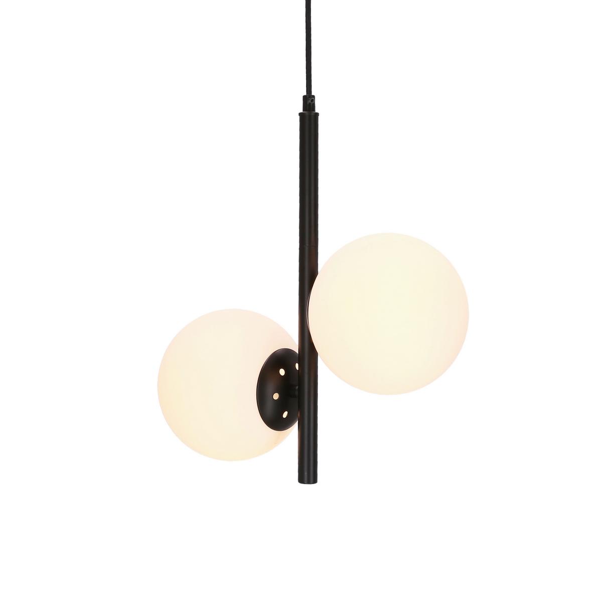 Viseća Svjetiljka Duo - bijela/crna, Basics, metal (32.5/15/115cm)