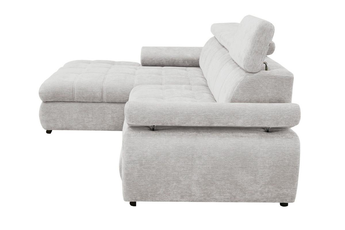 Kutna Garnitura Vegas - svijetlo siva/crna, Design, drvo/tekstil (173/294cm) - Modern Living