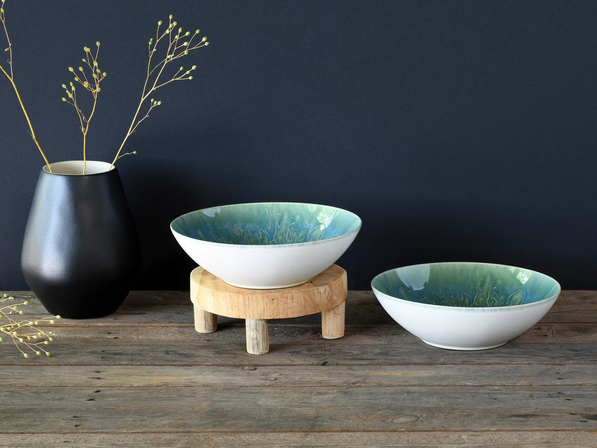 Set Skled Za Solato Yuki Uno, 2-Delni - modra/zelena, Basics, keramika (24cm) - Creatable