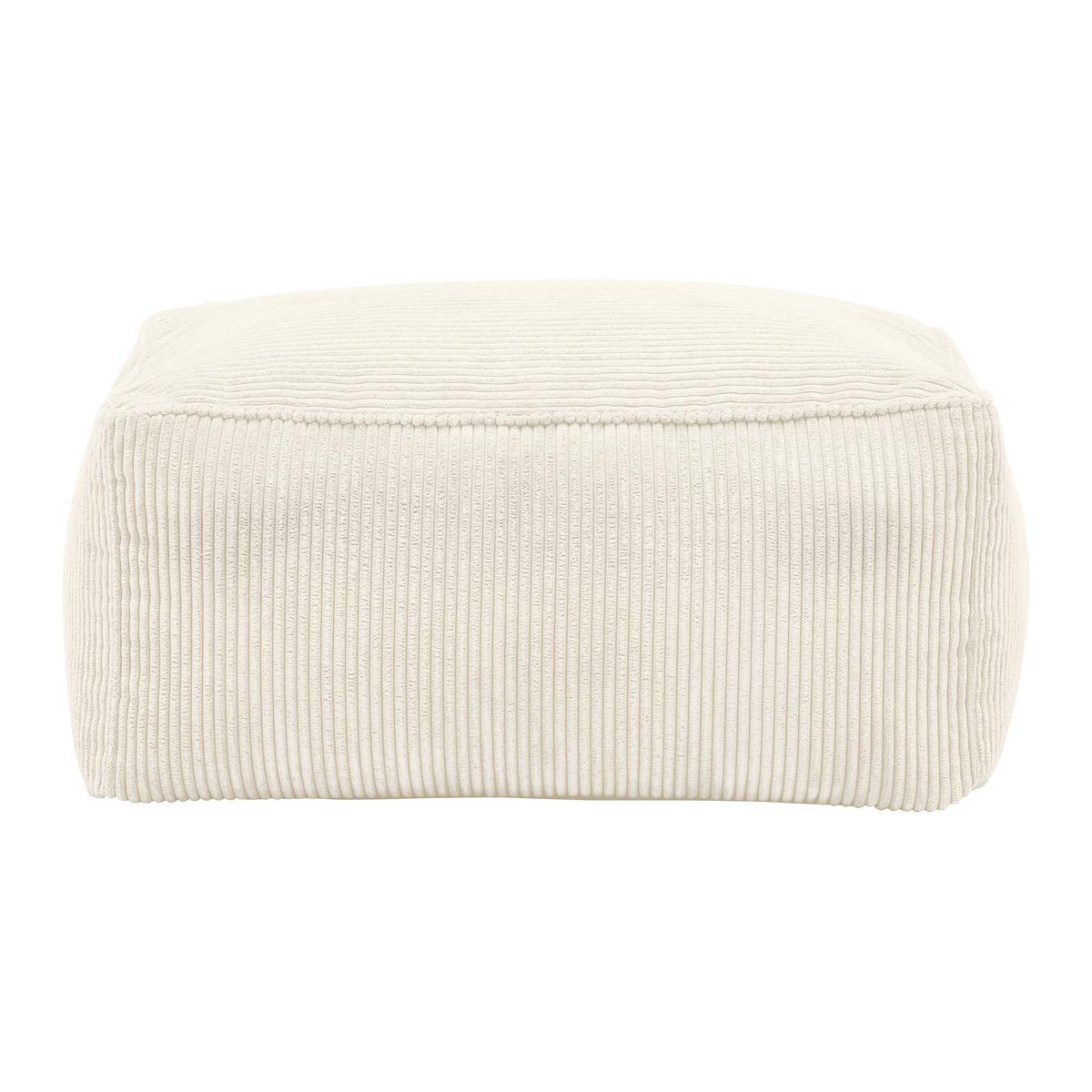 Hocker Caroline Weiß - Weiß, MODERN, Textil (80/38/50cm) - Mömax