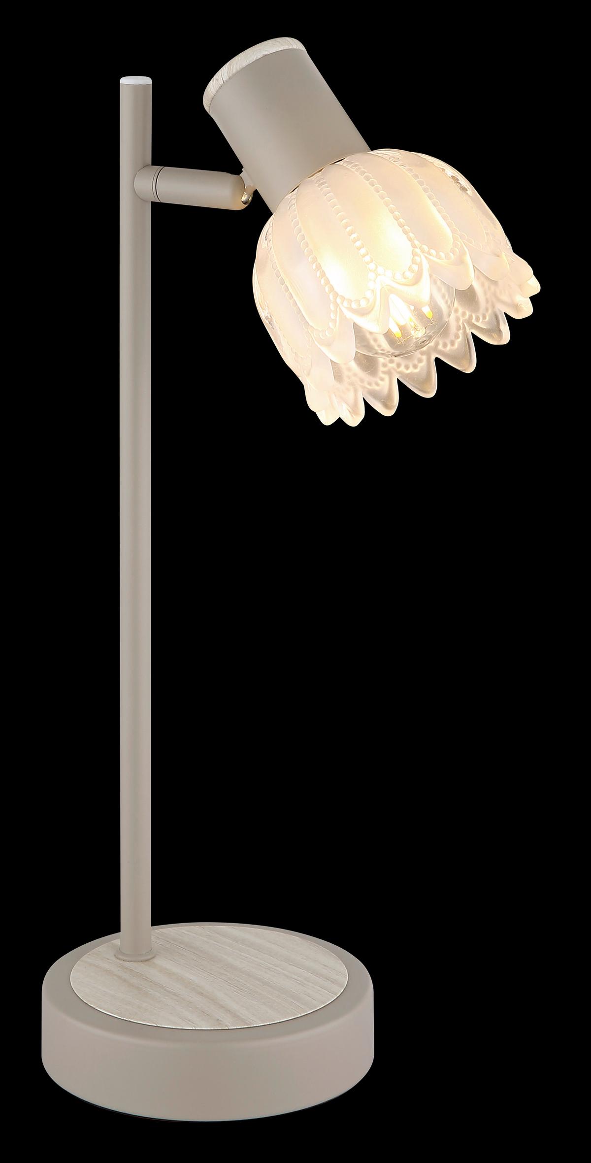 Stolna Svjetiljka Planta - boje pijeska/crna, Konvencionalno, staklo/metal (17/12/35cm) - Globo