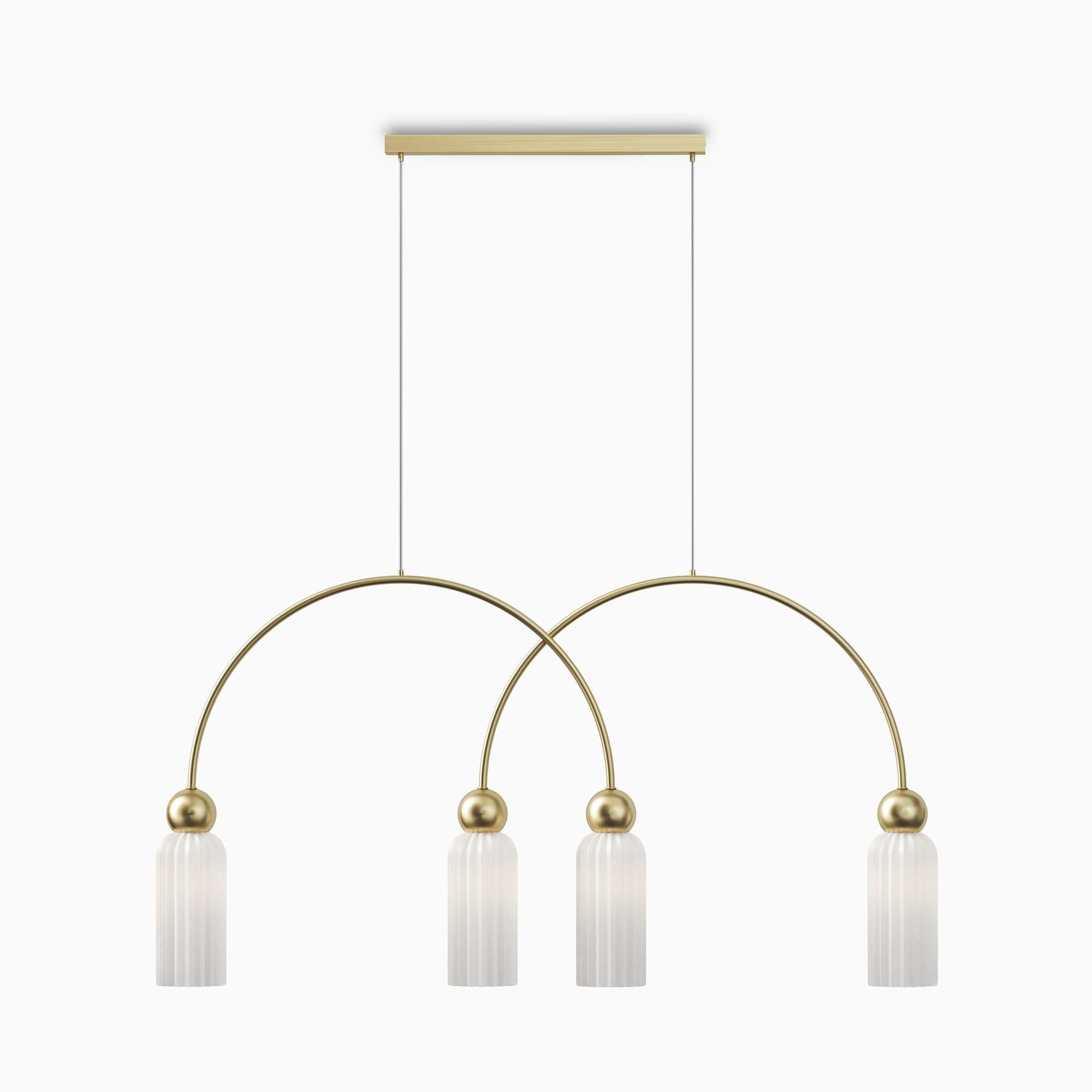 Pendelleuchte Mod302pl-04w - Goldfarben, Design, Metall (110/360/10cm) - MAYTONI