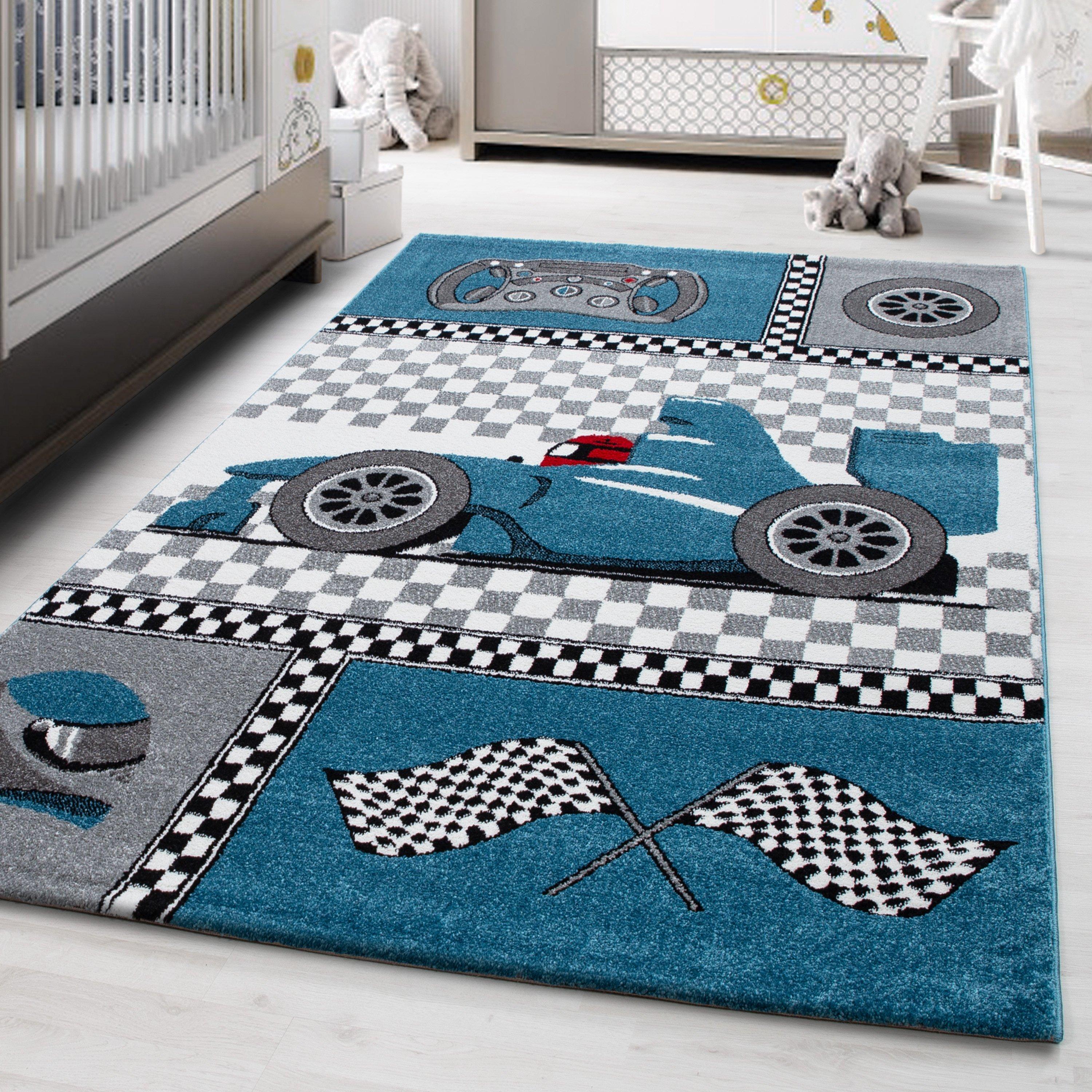 Kinderteppich Kids Blau ca. 80x150cm - Blau, Trend, Textil (80/150cm) - Ben'n'jen