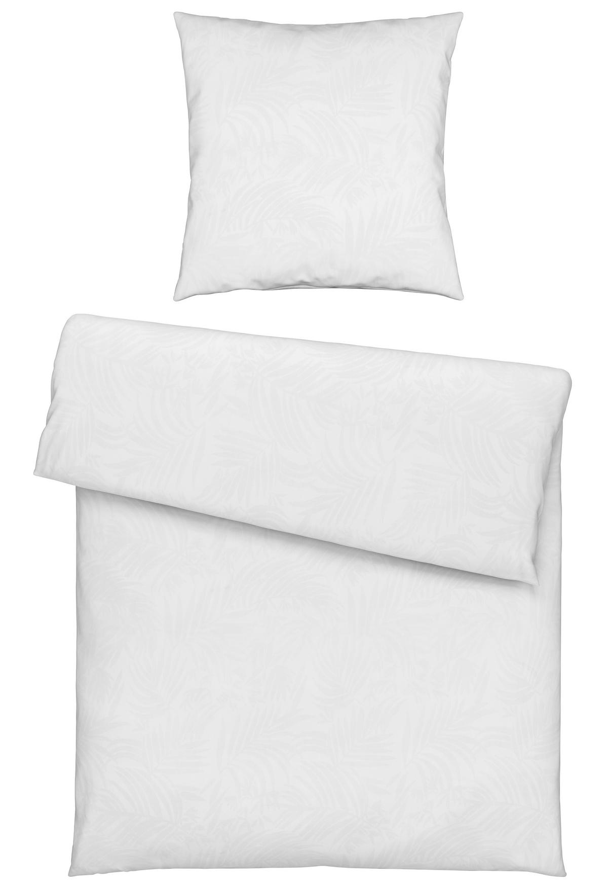 Bettwäsche Corinne Weiß ca. 135x200cm - Weiß, ROMANTIK / LANDHAUS, Textil (135/200cm) - Mömax