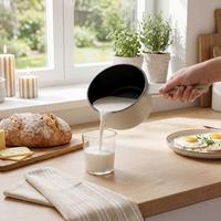 Cratiță cu coadă Rony cca. 1,15L - bej, Konventionell, metal (15/9cm) - Gourmesto