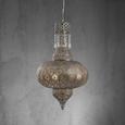 Hängeleuchte Sarala - Silberfarben, MODERN, Metall (42/170cm) - MODERN LIVING