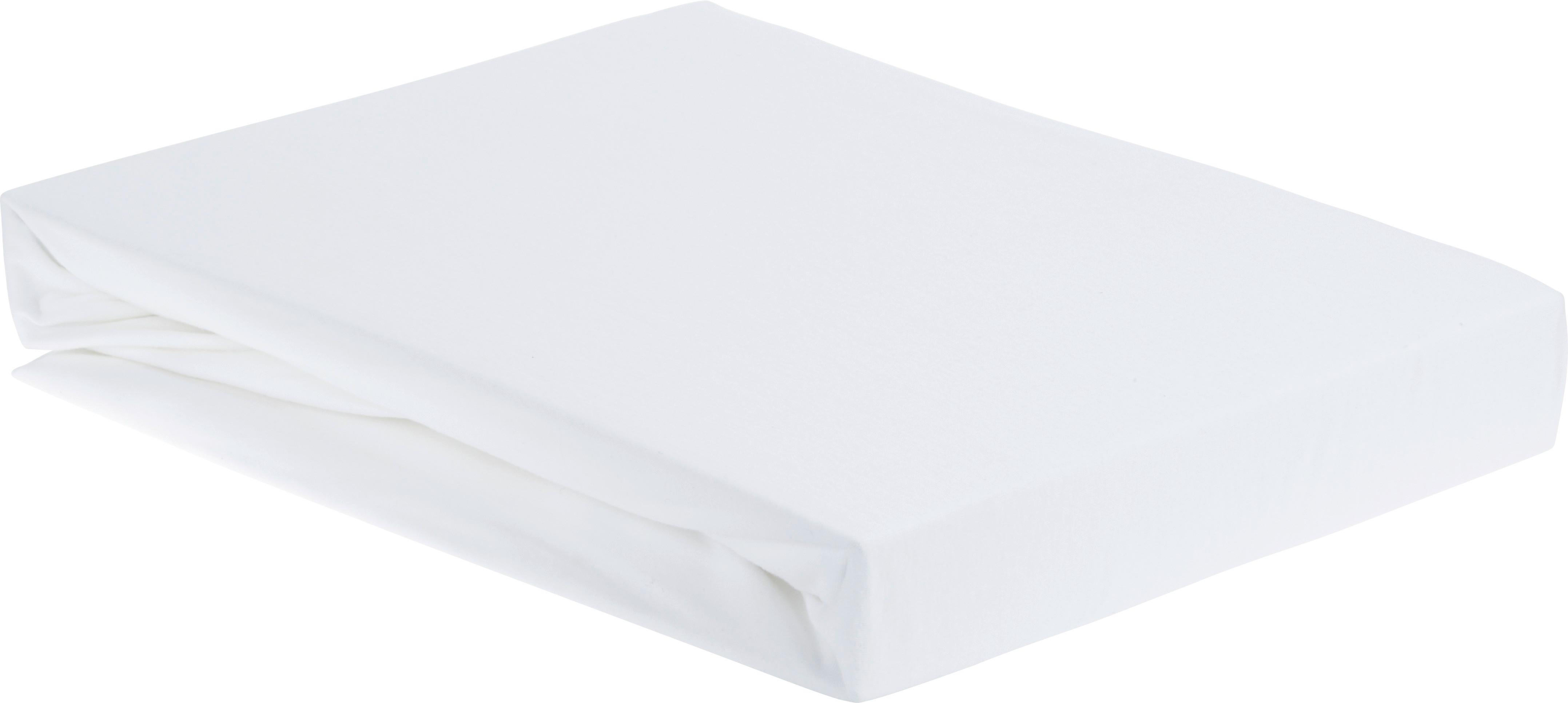 Cearșaf cu elastic Elasthan - alb, textil (160/200/15cm) - Premium Living