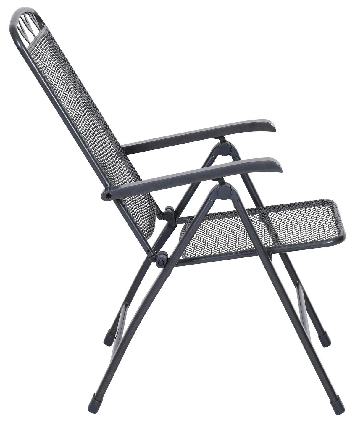 Gartensessel Toulouse Grau Metall - Grau, Basics, Metall (58/108/64cm) - Gardenson