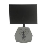 Svjetiljka Stolna 41-79930 - siva/crna, Basics, kamen/tekstil (12/19/27cm)