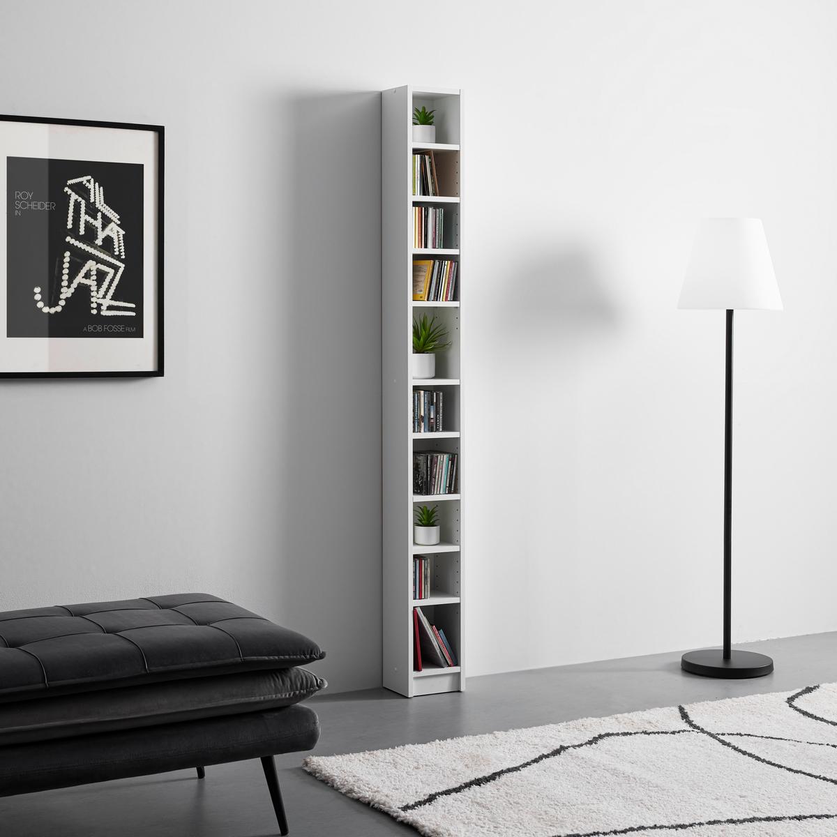 CD-Regal Soul in Perlweiß - Weiß, KONVENTIONELL, Holzwerkstoff/Kunststoff (20/186/17cm) - Mömax