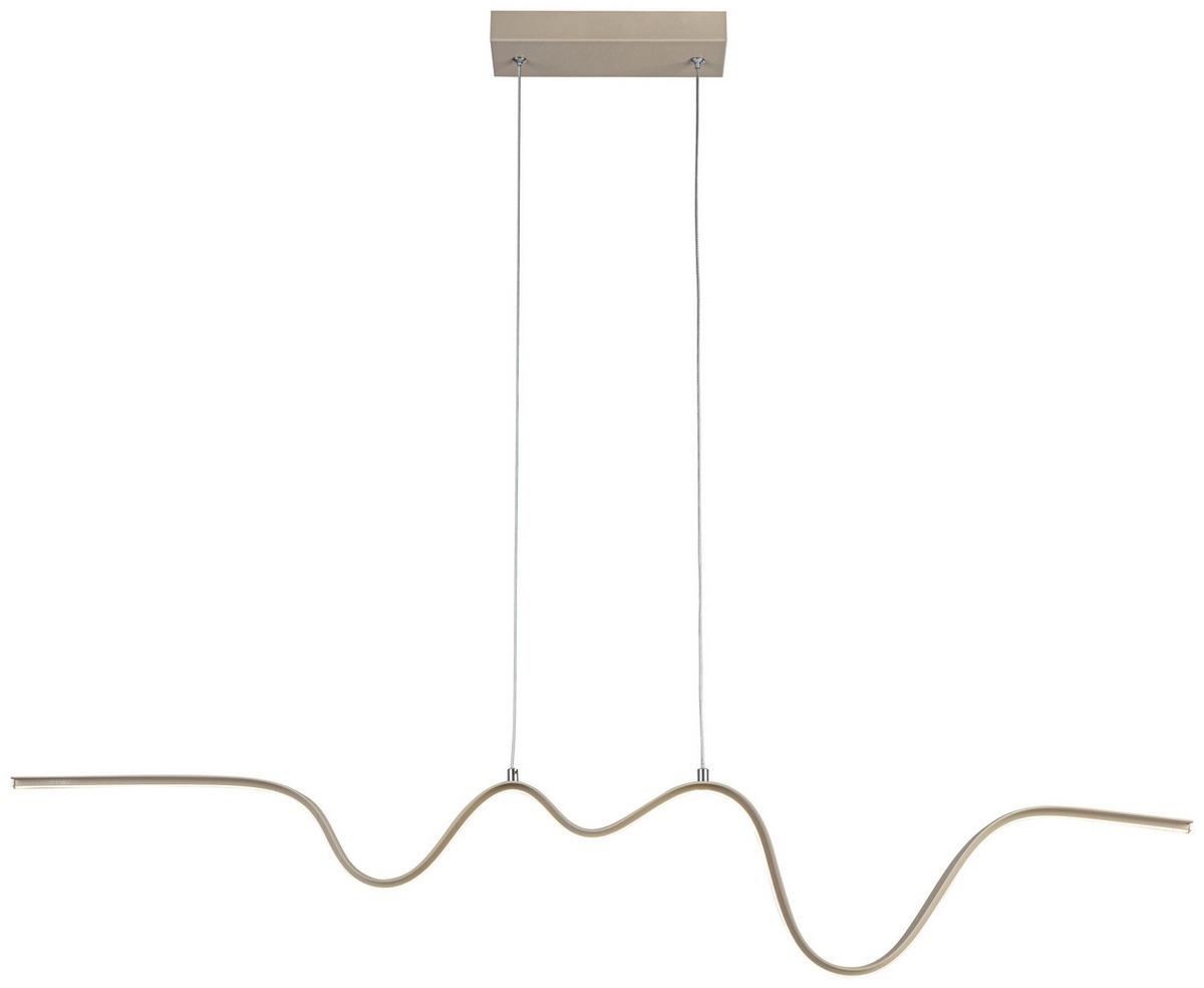 LAMPA WISZĄCA BEATRIX - kolor piaskowy, Trend, tworzywo sztuczne/metal (100/8/120cm) - Collet's Monde